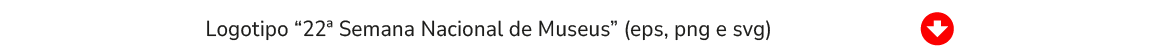 Logotipo 22ª Semana Nacional de Museus
