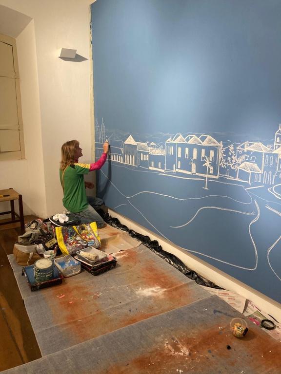 Intervenção do artista visual Gustavo Scheidt em diálogo com a mostra na Casa Histórica.JPG