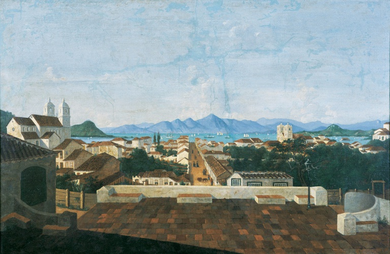 Vista parcial da cidade de Nossa Senhora do Desterro - atual Florianópolis. Victor Meirelles.jpg