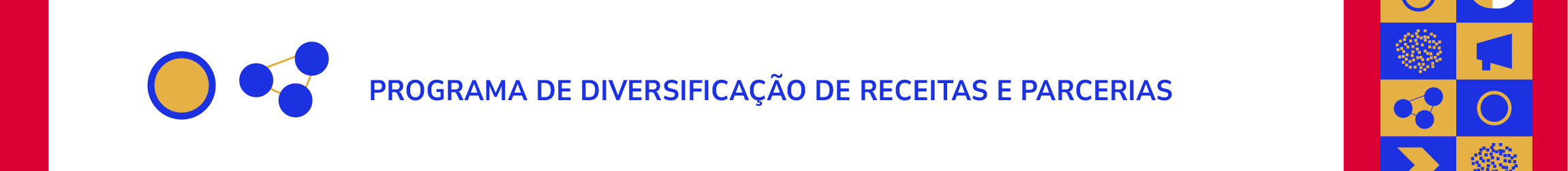 Banner da página inicial do Programa de Receitas e Parcerias