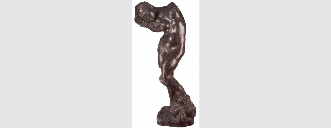 Auguste Rodin. Bronze fundido, 146 x 75,5 x 55 cm, 1896 / 1897.  Sem assinatura. Doação, 1997, Fundação Roberto Marinho.