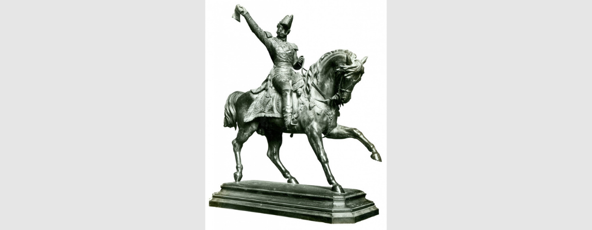 Louis Rochet. Bronze fundido, 124 x 125 x 56 cm. Assinada. Transferência, 1937, Escola Nacional de Belas Artes