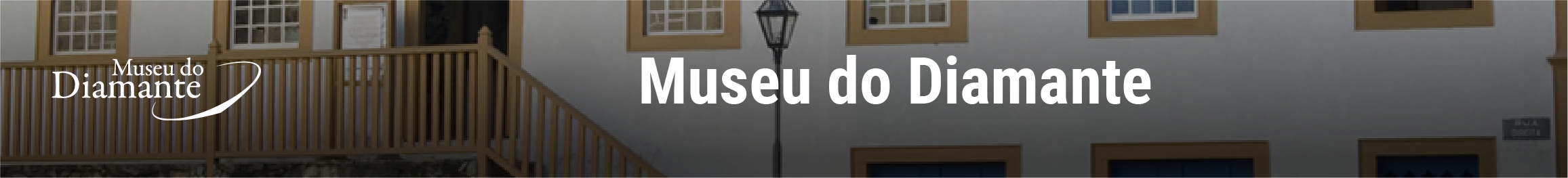 Banner da página inicial do Museu do Diamante