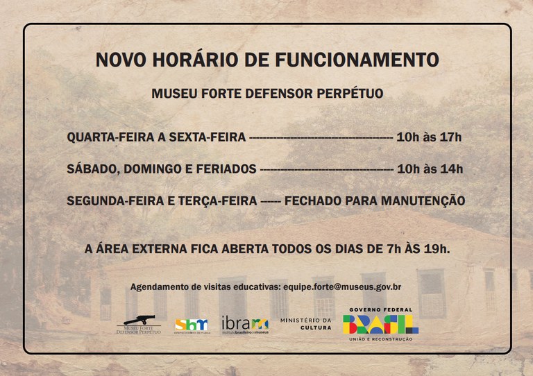Novos horários dos museus de Paraty