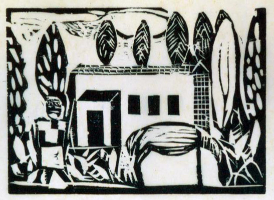 Paisagem com cavalo e casa II, 1929