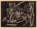 Der Herr Prokhartchin/O senhor Prokhartchin, Xilogravura sobre papel