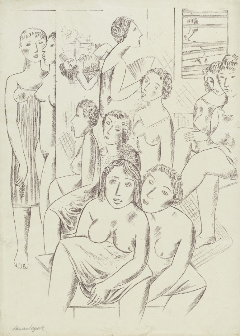 Grupo do Mangue, gravura original do álbum "Mangue", 1943