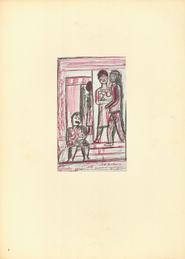 Zincografia do álbum “Mangue”, 1942