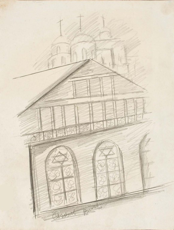 Grande sinagoga de Vilna, 1911 — Instituto Brasileiro de Museus Ibram