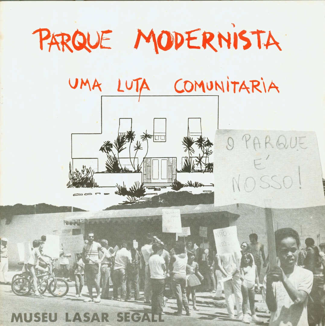 Capa do catálogo Parque modernista: uma luta comunitária, 1984