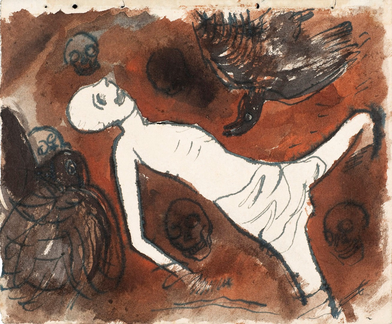 Desenho original do Caderno ''Visões de Guerra 1940-1943''