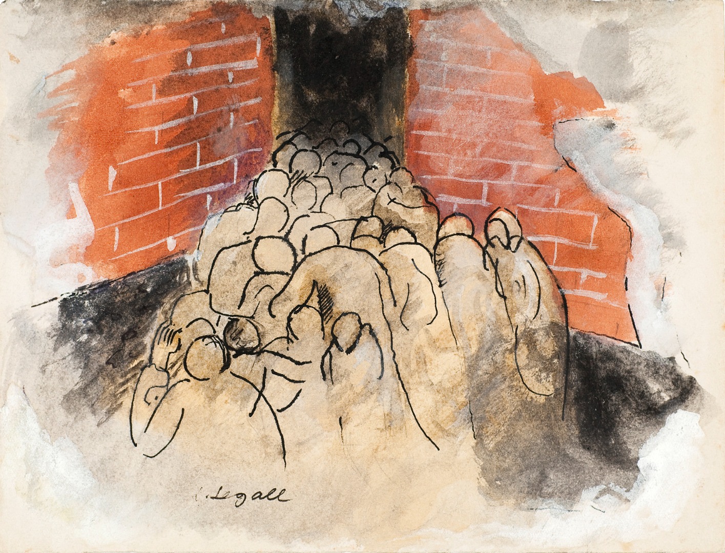 Desenho original do Caderno ''Visões de Guerra 1940-1943''