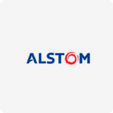 Visão da logomarca da Alstom