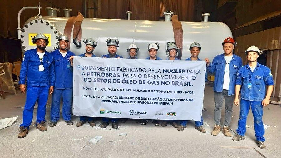 Nuclep entrega peça para refinaria da Petrobras