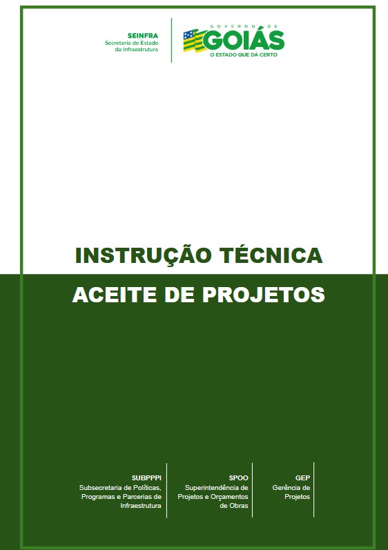 Capa da IN Aceite de Projeto