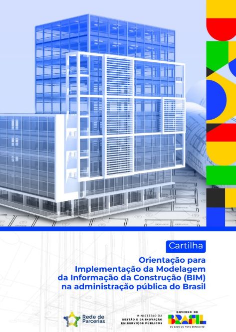 Capa da cartilha com imagem de ed´ifício e título