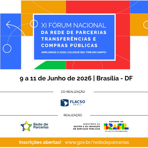 imagem de divulgação do Fórum da Rede de Parcerias