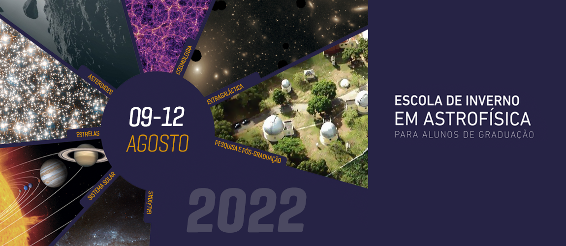 Banner da Escola de Inverno em Astrofísica 2022