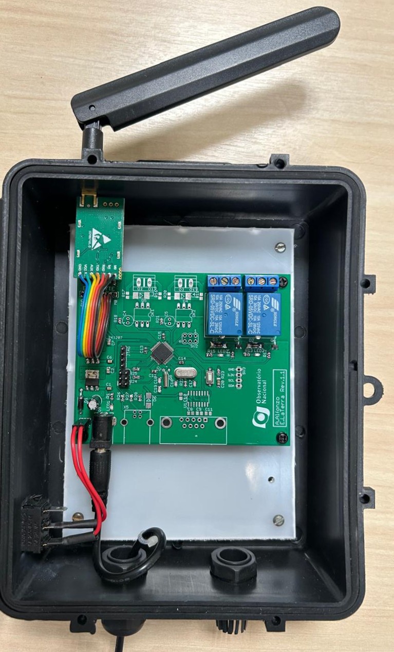 Placa dedicada à transmissão de dados via tecnologia LoRa