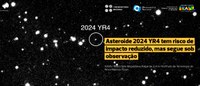 Asteroide 2024 YR4 tem risco de impacto reduzido, mas segue sob observação
