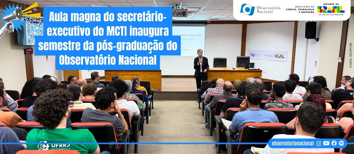 Prof. Dr. Luis Fernandes ministra a palestra "Ciência e Soberania na Reconfiguração da Ordem Mundial"