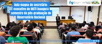 Aula magna do secretário-executivo do MCTI abre semestre da pós-graduação do Observatório Nacional