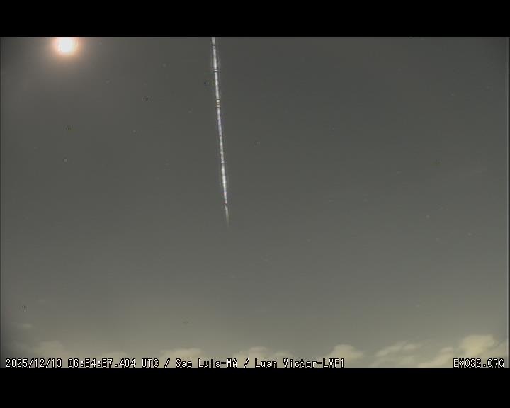 Chuva de asteroides Geminidas em Viana (MA). Imagem é de Luan Victor, do Projeto Exoss. 
