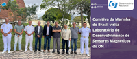 Comitiva da Marinha do Brasil visita Laboratório de Desenvolvimento de Sensores Magnéticos do ON