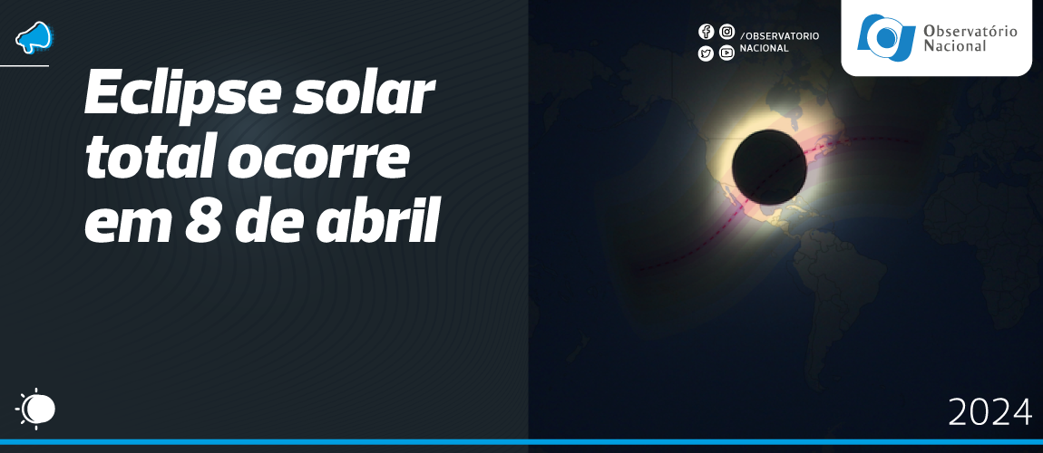 Eclipse solar total ocorre em 8 de abril
