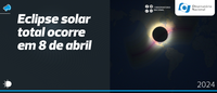 Eclipse solar total ocorre em 8 de abril