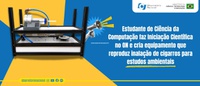 Estudante de Ciência da Computação faz Iniciação Científica no ON e cria equipamento que reproduz inalação de cigarros para estudos ambientais