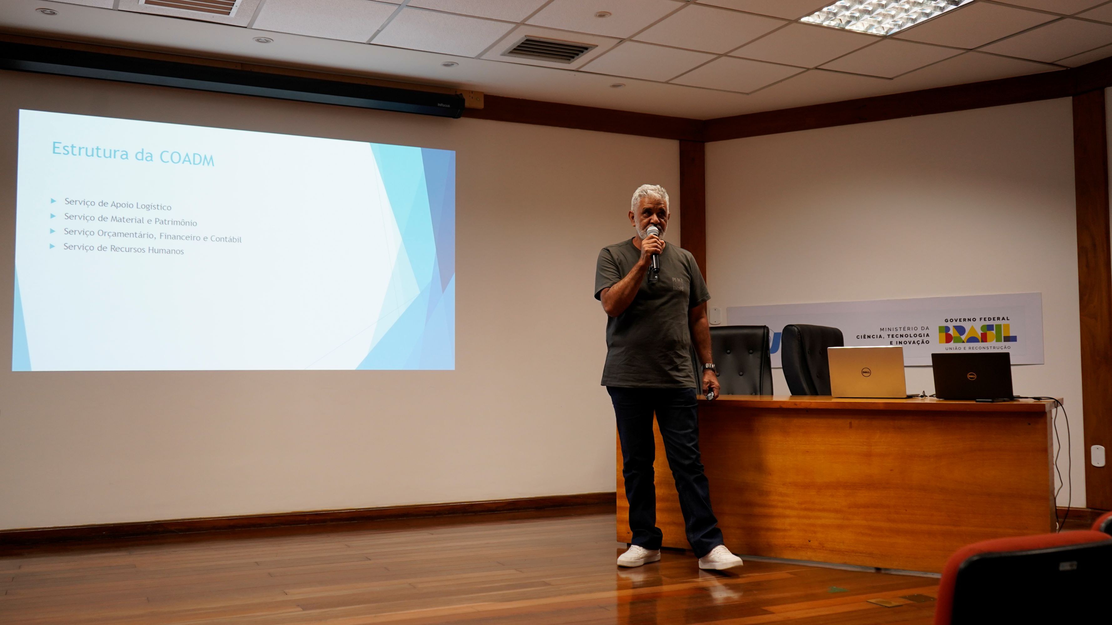 O gestor da Coordenação de Administração (COADM), Luiz Carlos Pereira