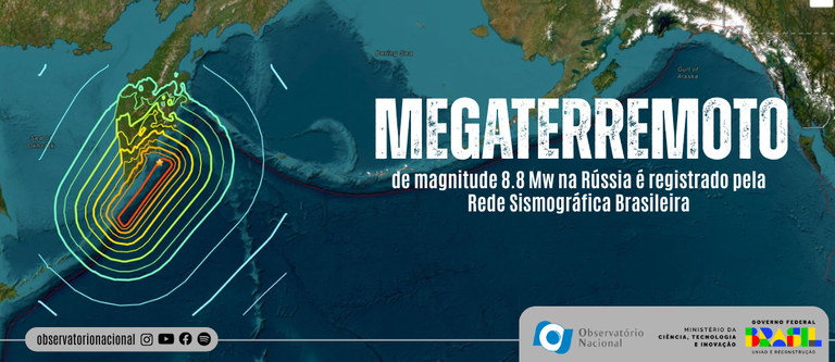 Megaterremoto de magnitude 8,8 Mw na Rússia é registrado pela Rede Sismográfica Brasileira