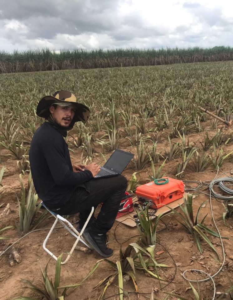 Parte da equipe de campo