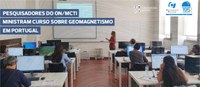 Pesquisadores do ON/MCTI ministram curso sobre geomagnetismo em Portugal