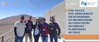 Pós-docs e pós-graduandos em Astronomia do ON participam de capacitação de Ciências Planetárias no Chile