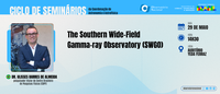 Seminário da Astronomia do ON fala sobre o Observatório de raios gama de campo amplo do hemisfério sul (SWGO)