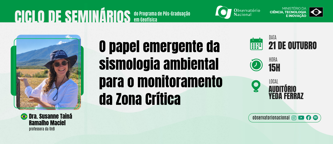 Palestra será ministrada pela Dra. Susanne Tainá Ramalho, professora da UnB