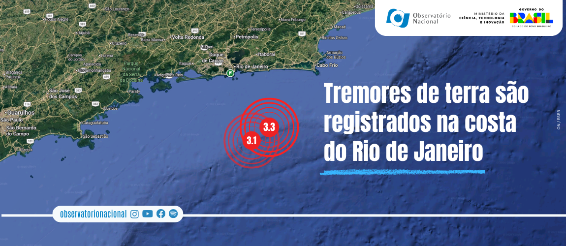 Tremores de terra são registrados na costa do Rio de Janeiro