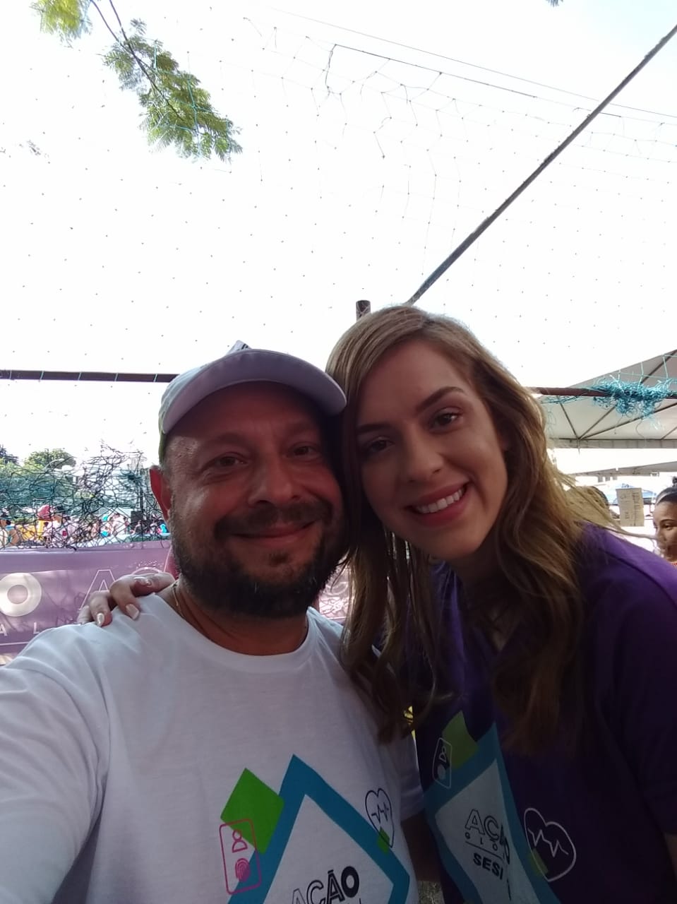 Ouvidor-Geral da União e a apresentadora e atriz Global Sophia Abrahão