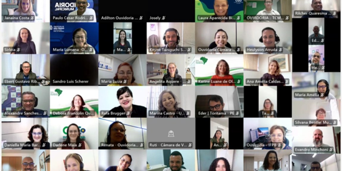 O encontro virtual reuniu 241 representantes de ouvidorias públicas de todo o país e marcou o início do ciclo anual de atividades da Rede.