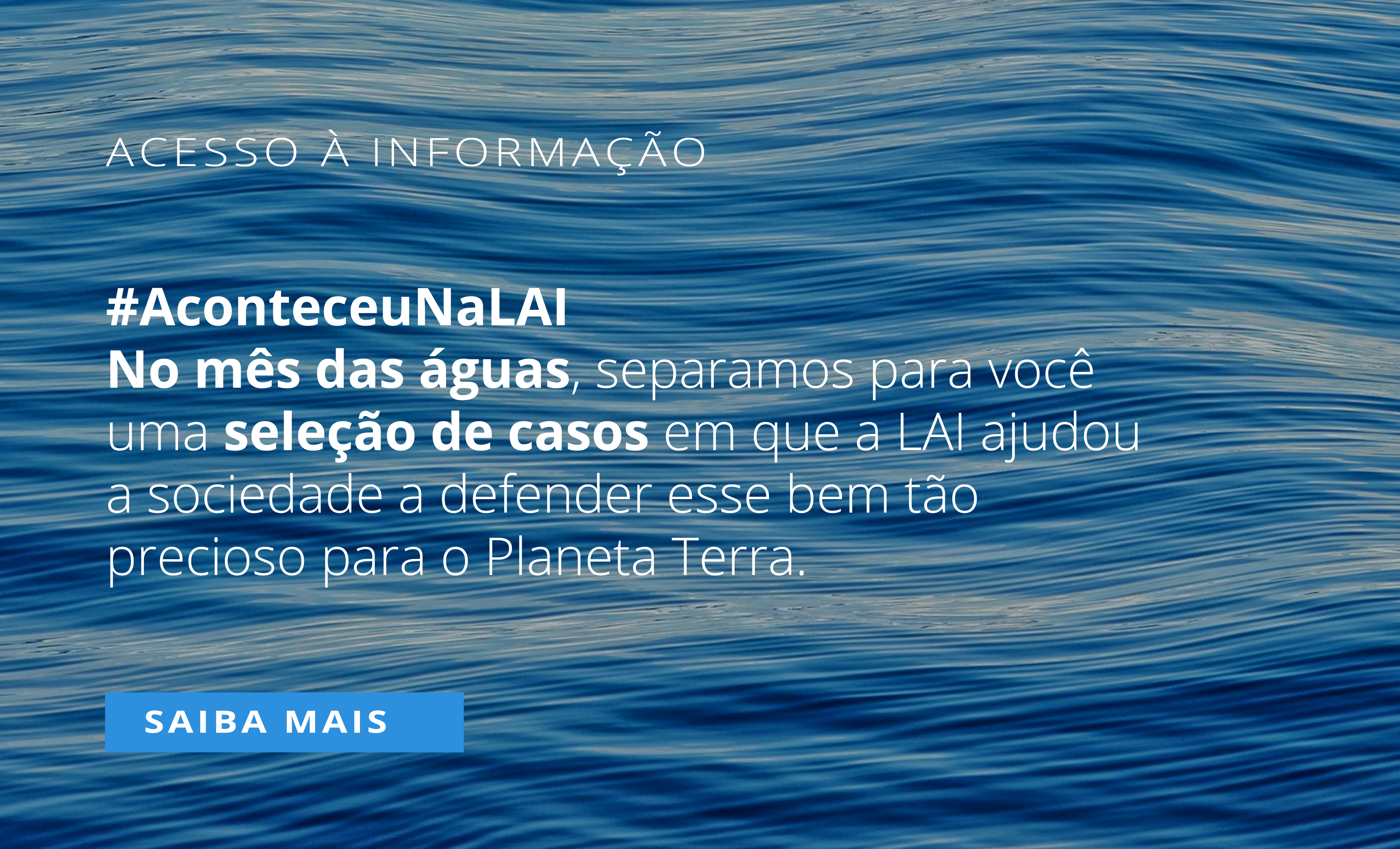 Banner Mês das Águas