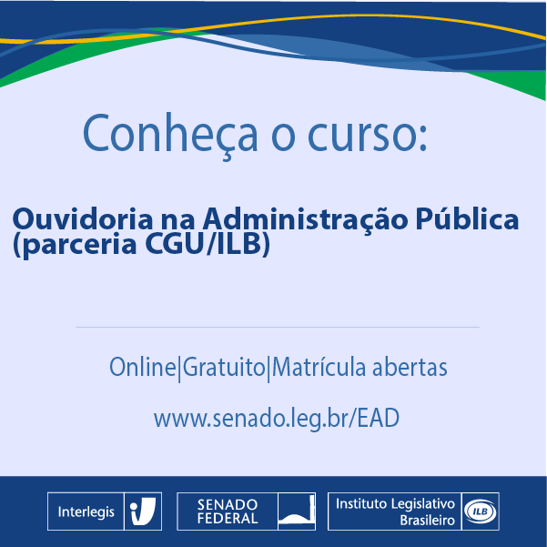Curso à distância Ouvidoria na Adminsitração Pública