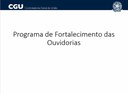 Programa de Fortalecimento das Ouvidorias - imagem