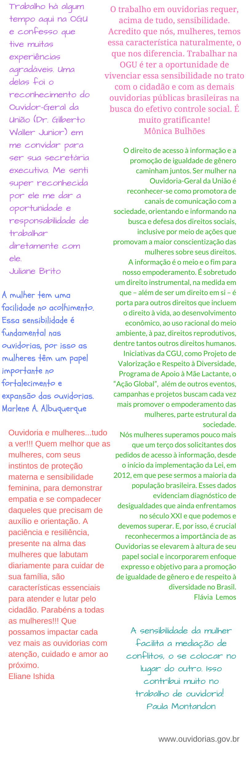 Relatos servidoras OGU