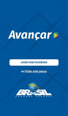 Tela 1 do aplicativo Avançar