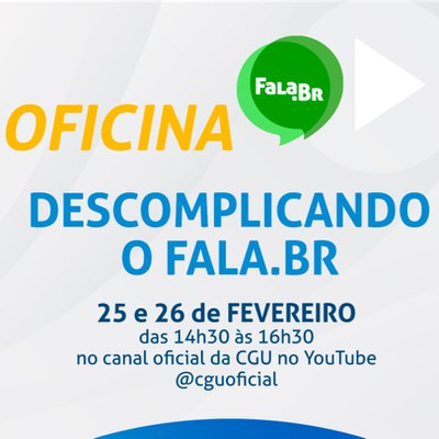 Ouvidoria-Geral da União promove oficina sobre o uso eficaz da plataforma Fala.BR