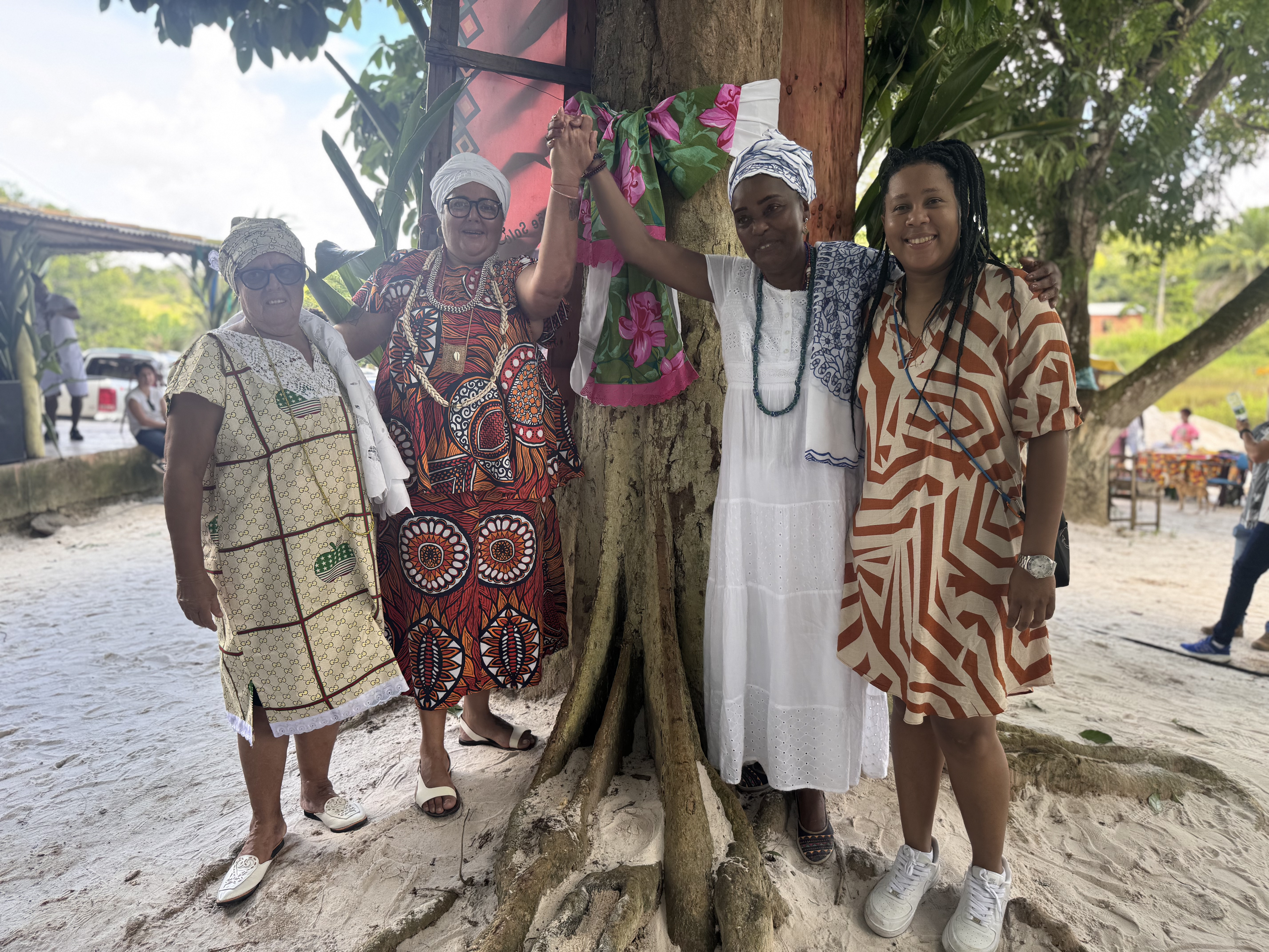 Palmares em tributo a Mãe Bernadete, na Bahia