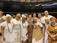 Centenário de Mãe Stella é celebrado na Câmara com homenagem solene e selo comemorativo