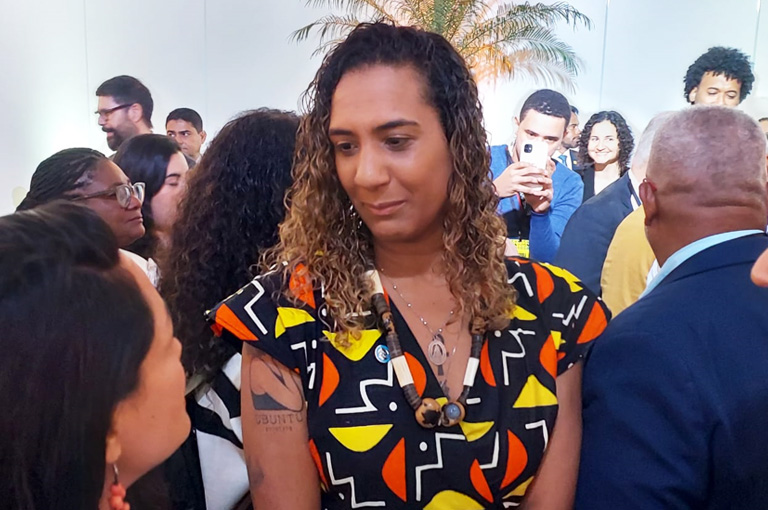 Anielle Franco, ministra da Igualdade Racial, ressaltou a importância simbólica da conferência
